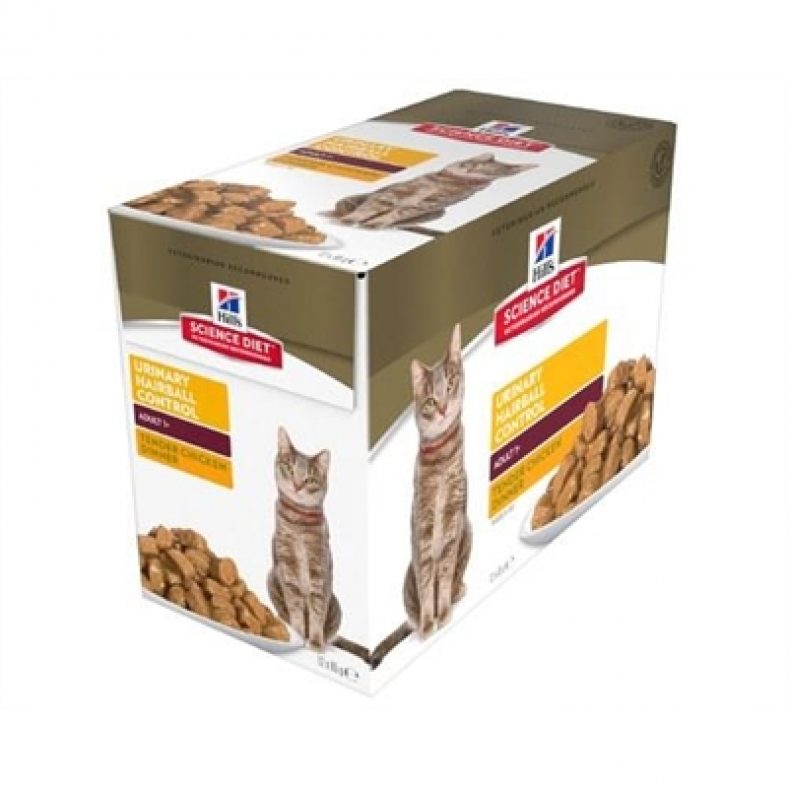 Hill's Science Diet Urinary Hairball Control Wet Cat Food ...