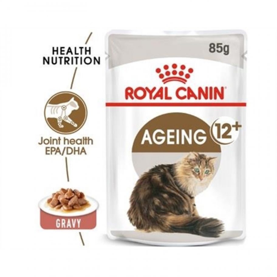 Royal Canin Feline Ageing 12+ Senior Cat Food In Gravy 85g Pet Food