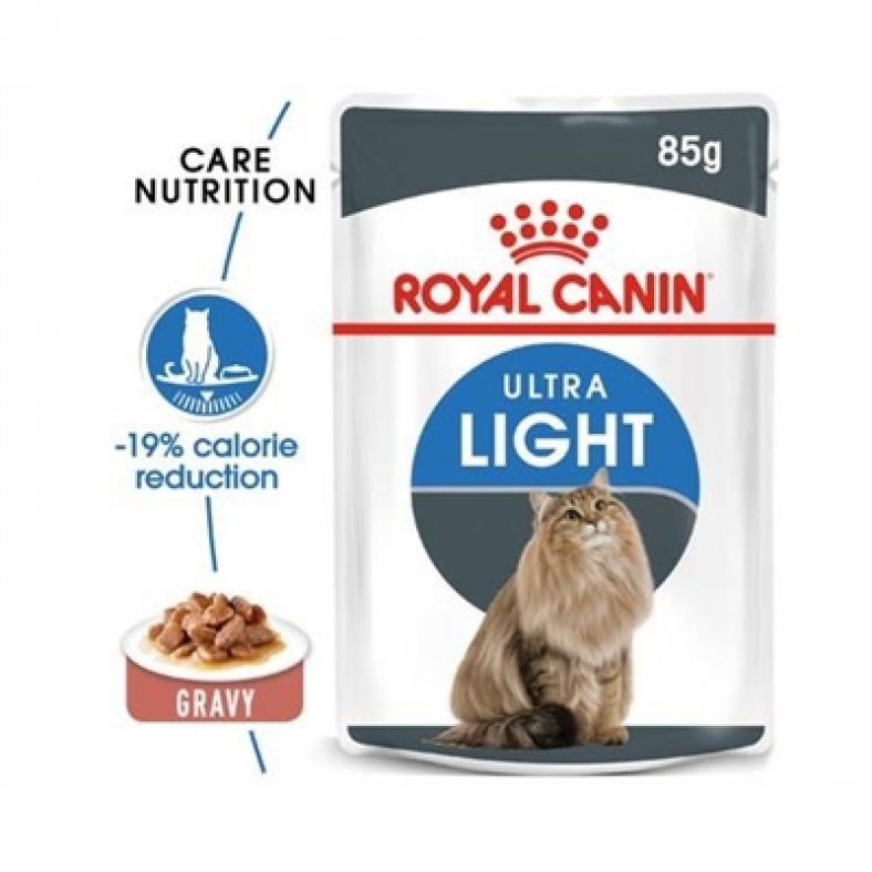 Royal Canin Feline Ultra Light Care Cat Food In Gravy 85g Pet Food