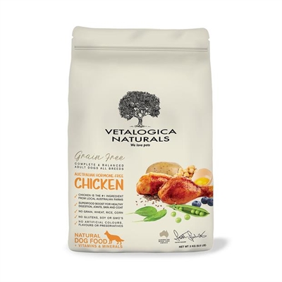 Vetalogica Naturals Grain Free Dog Food Adult Chicken 2 X 3kg