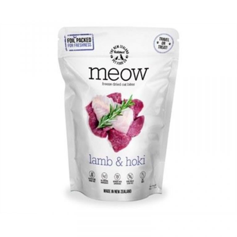Meow Freeze Dried Cat Food Lamb & Hoki Fish 50gm