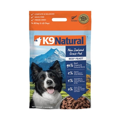 K9 Natural Beef Feast 3.6kg