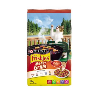 Friskies Dry Cat Food Adult Meaty Grills 10kg