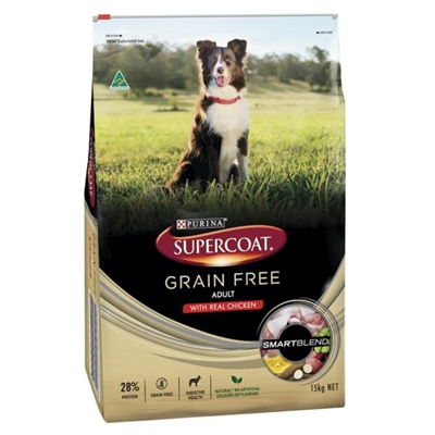 Supercoat Grain Free Dry Dog Food Adult Chicken 7kg