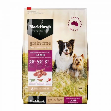 Black Hawk Dog Grain Free Lamb 7kg e1621306144724