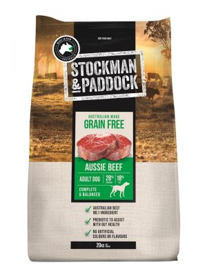 Stockman & Paddock Grain Free Dog Food Beef 20kg