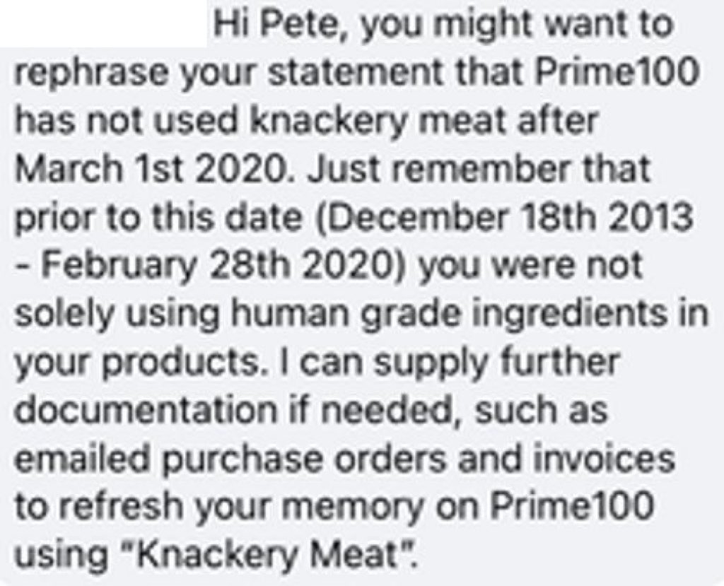 Prime100 Dog Food Review