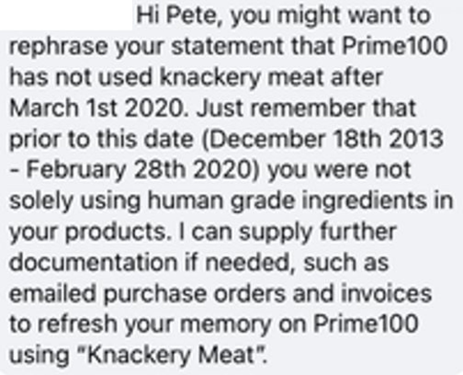 Prime100 Dog Food Review