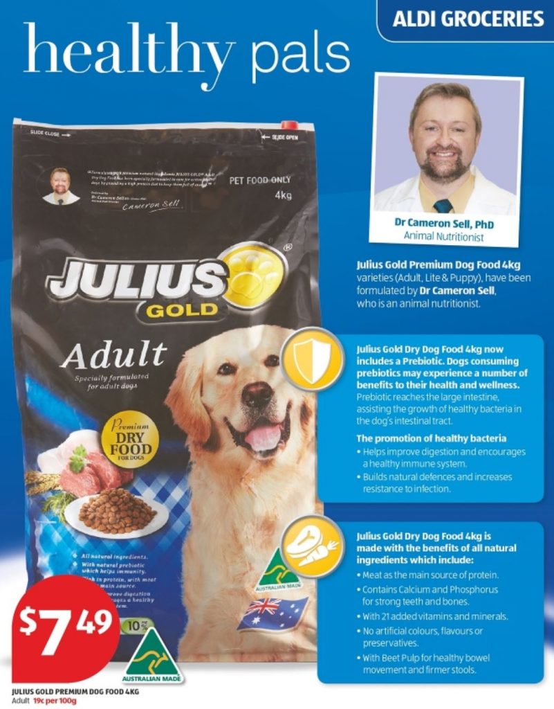 ALDI Julius Gold dog food review