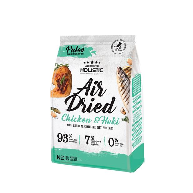 Absolute Holistic Air Dried Cat Food Chicken And Hoki 500g