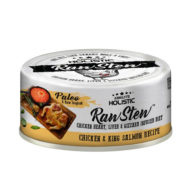 Absolute Holistic Raw Stew Cat Food Chicken And Salmon 24 X 80g