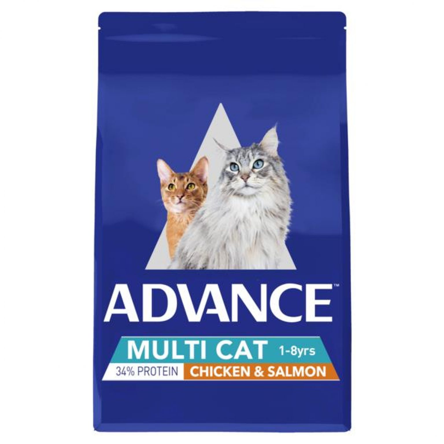 Advance Adult Dry Multi Cat Food Chicken And Salmon 6kg Pet Food