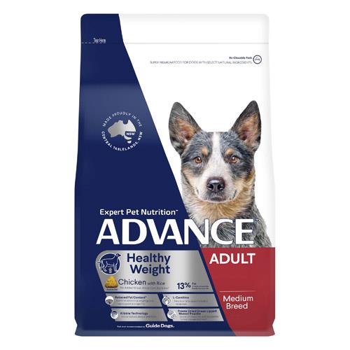 Advance Healthy Weight Adult Medium Breed Dog Dry Food (Chicken & Rice) 2.5 Kg Pet Food