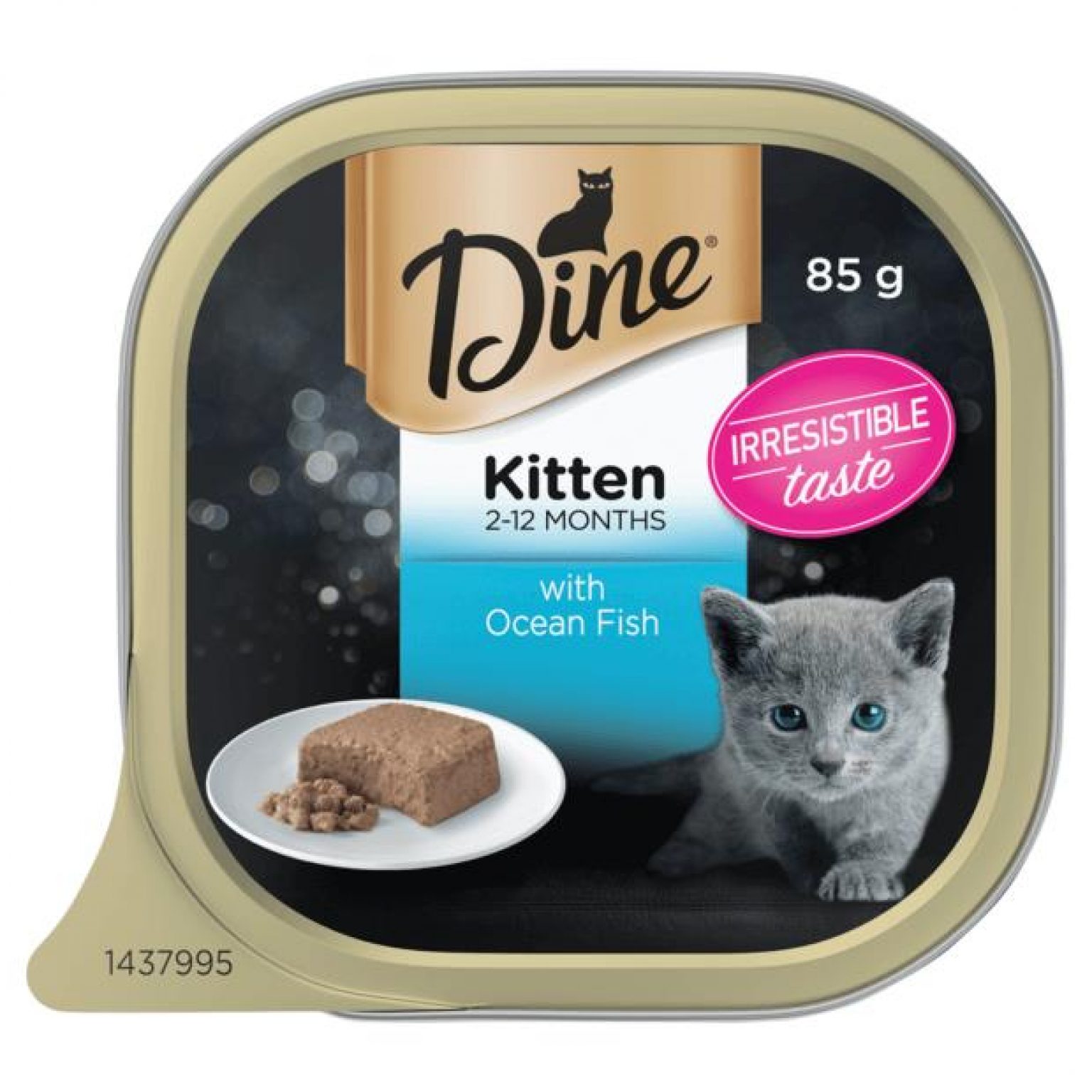 Dine Classic Collection Kitten With Ocean Fish Wet Cat Food Tray 42 X