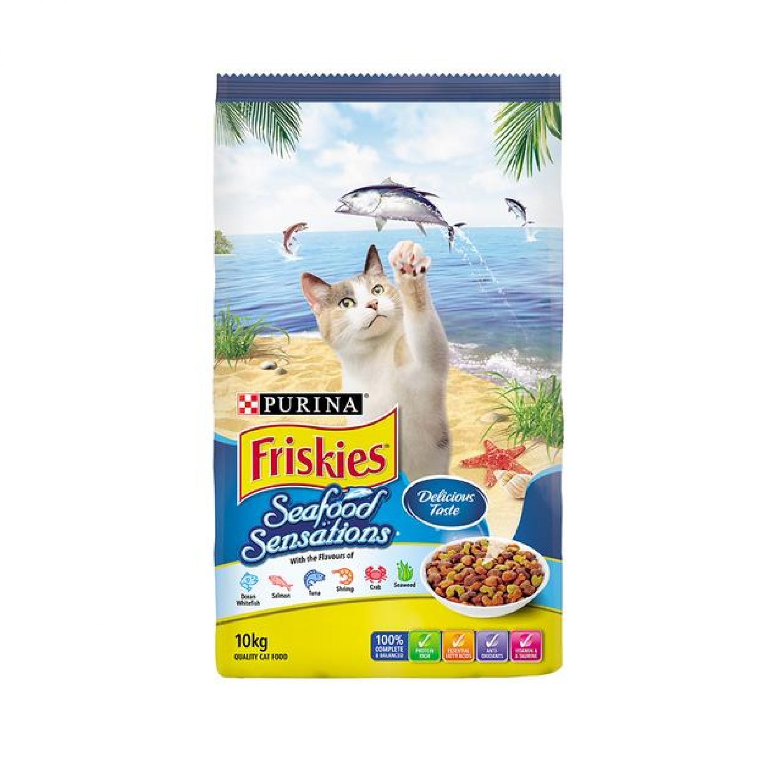 Friskies Dry Cat Food Adult Seafood Sensations 10kg Pet Food Reviews