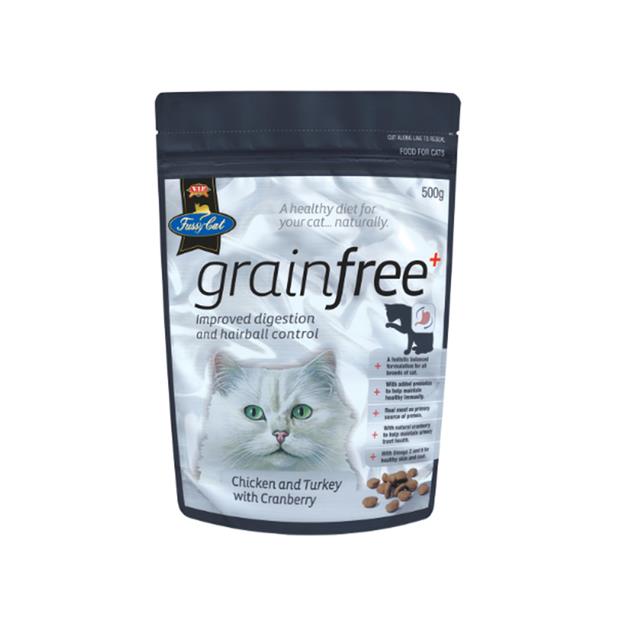 Fussy Cat Grain Free Dry Cat Food Adult Chicken And Turkey 500g Pet