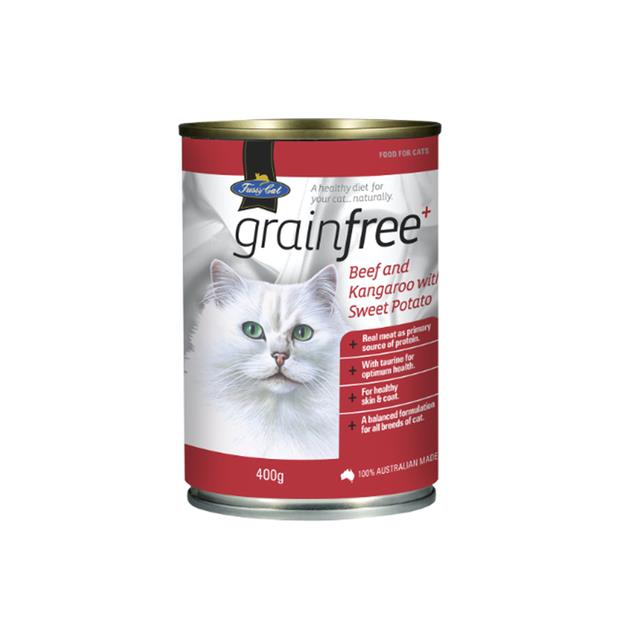 Fussy Cat Grain Free Wet Food Adult Beef And Kangaroo With Sweet Potato