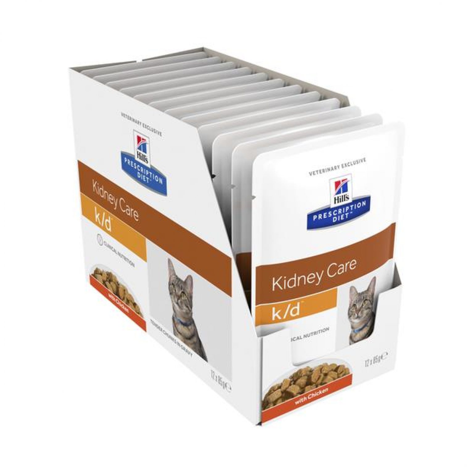 Hills Prescription Diet Kd Kidney Care Chicken Cat Food Pouches 12 X