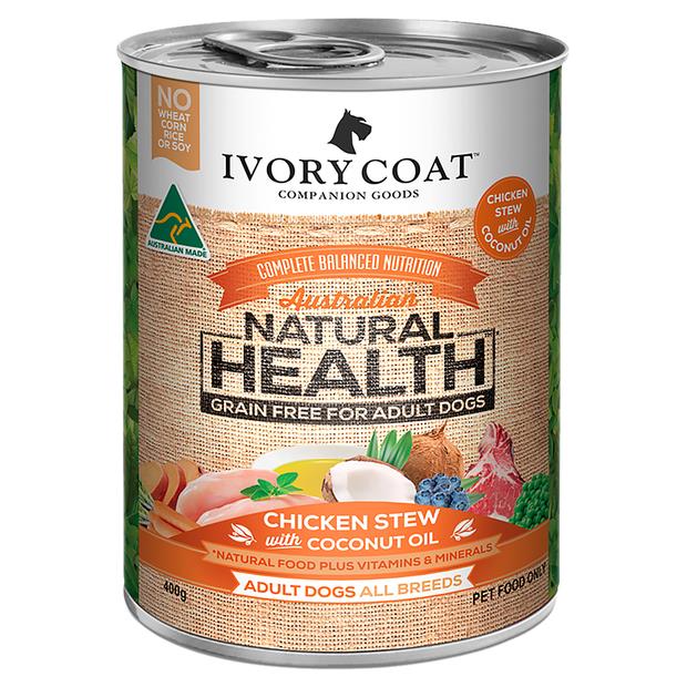 Ivory Coat Chicken With Coconut Oil Stew Canned Dog Food 12 X 400g