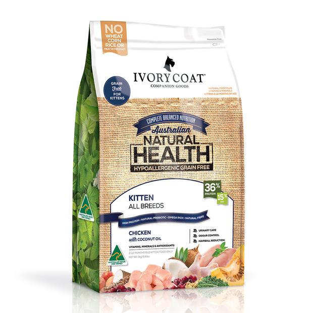 Ivory Coat Grain Free Dry Cat Food Kitten Chicken With Coconut Oil 2