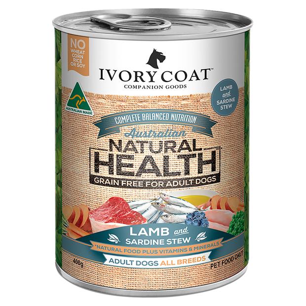 Ivory Coat Lamb And Sardine Stew Canned Dog Food 12 X 400g Pet Food