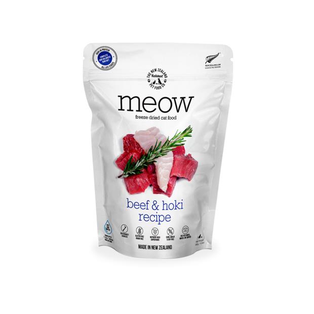 Nz Natural Meow Beef And Hoki Freeze Dried Cat Food 280g Pet Food