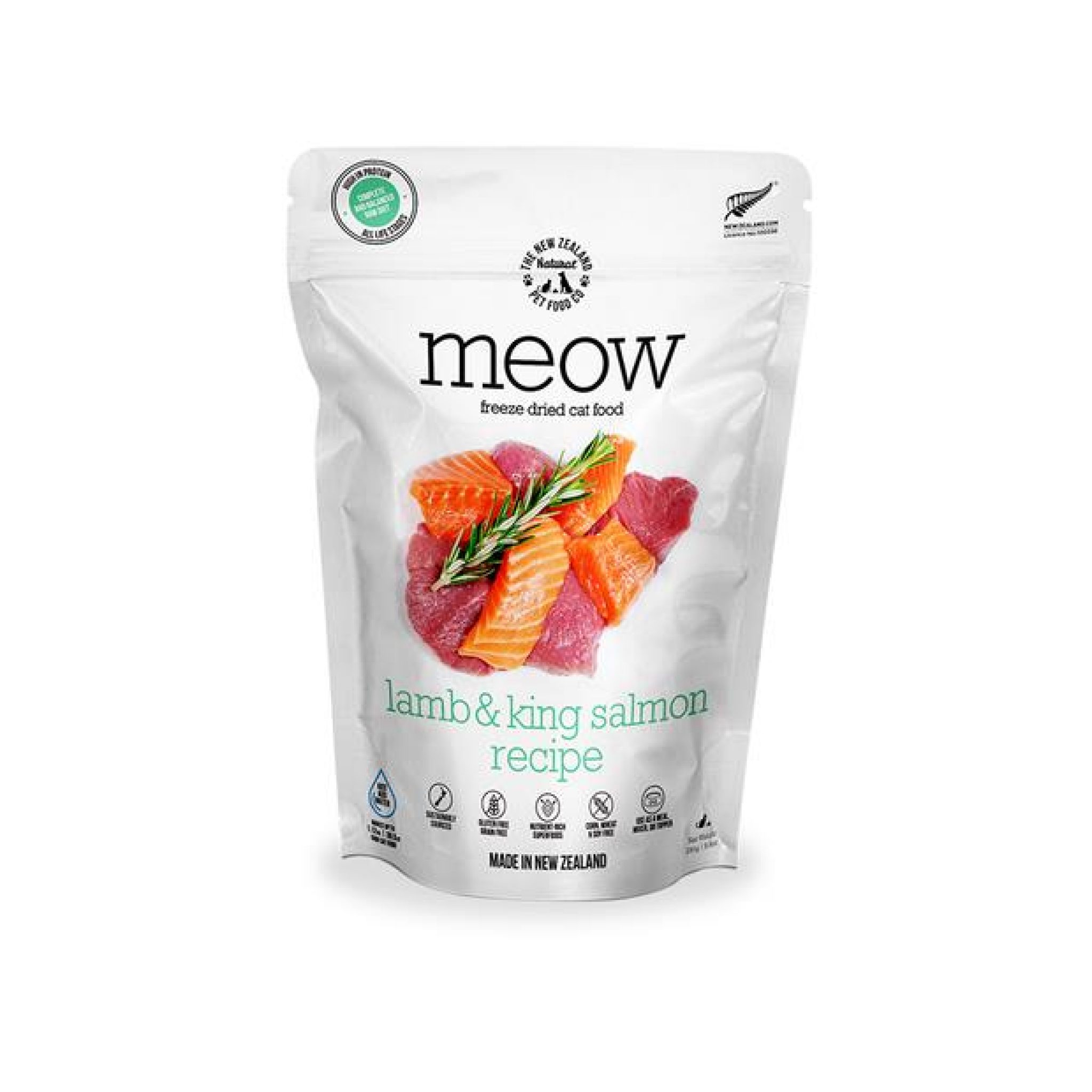 Nz Natural Meow Lamb? And King Salmon Freeze Dried Cat Food 280g Pet