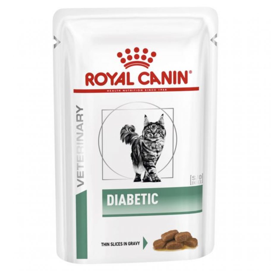Royal Canin Veterinary Diabetic Wet Cat Food Pouches 48 X 85g Pet