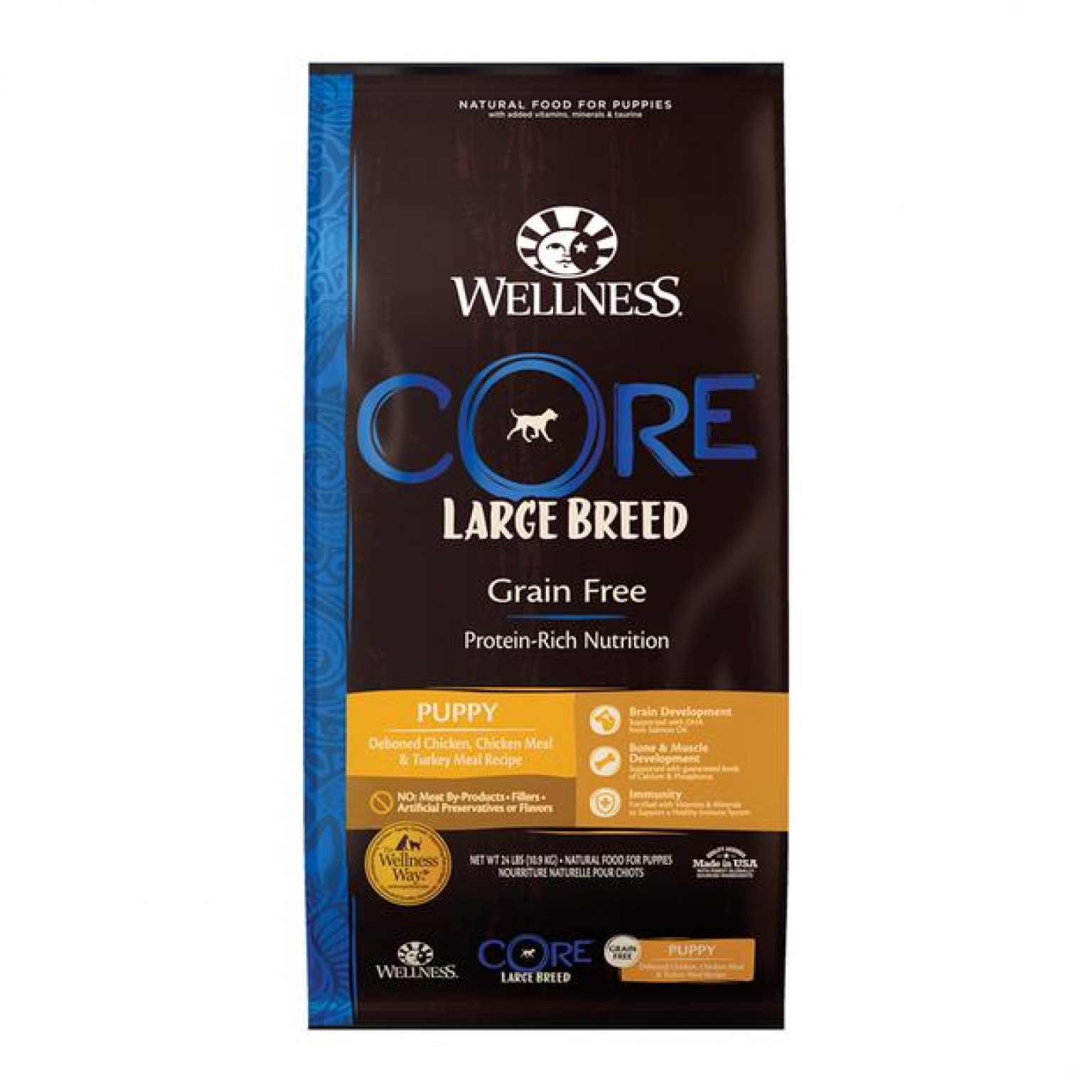 Wellness Core Grain Free Large Breed Puppy Dry Dog Food 10.9kg Pet