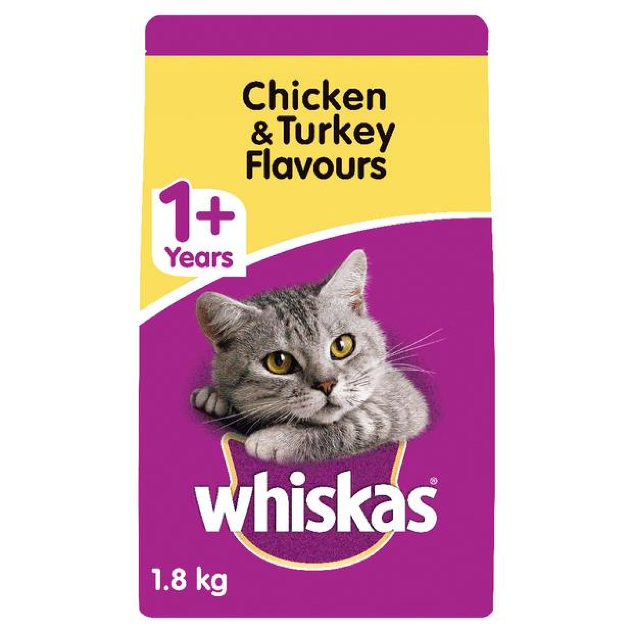 Whiskas 1 Plus Chicken And Turkey Dry Cat Food 1.8kg Pet Food Reviews (Australia)