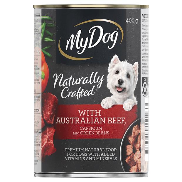 My Dog Naturally Crafted Australian Beef Capsicum And Green Beans Wet