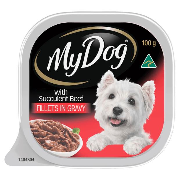 My Dog Wet Dog Food Beef Fillets Gravy 100g Pet Food Reviews (Australia)