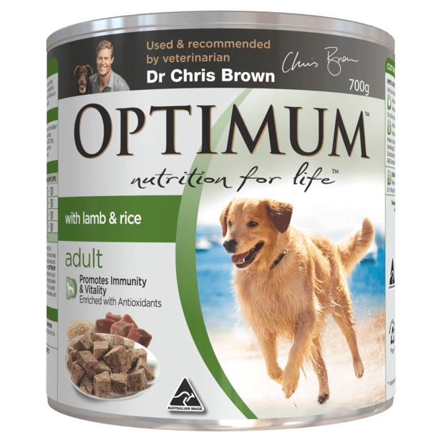 Optimum Adult Lamb And Rice Wet Dog Food 700g Pet Food Reviews (Australia)
