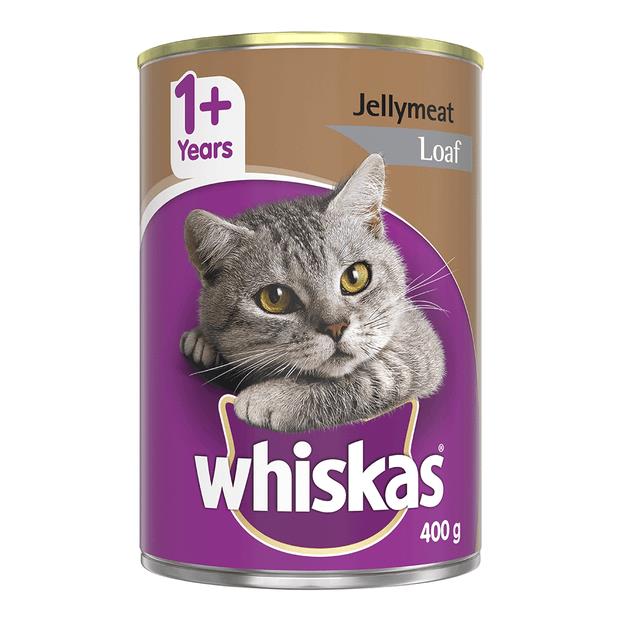 Whiskas Wet Cat Food Adult 1 Plus Jellymeat Loaf 400g Pet Food