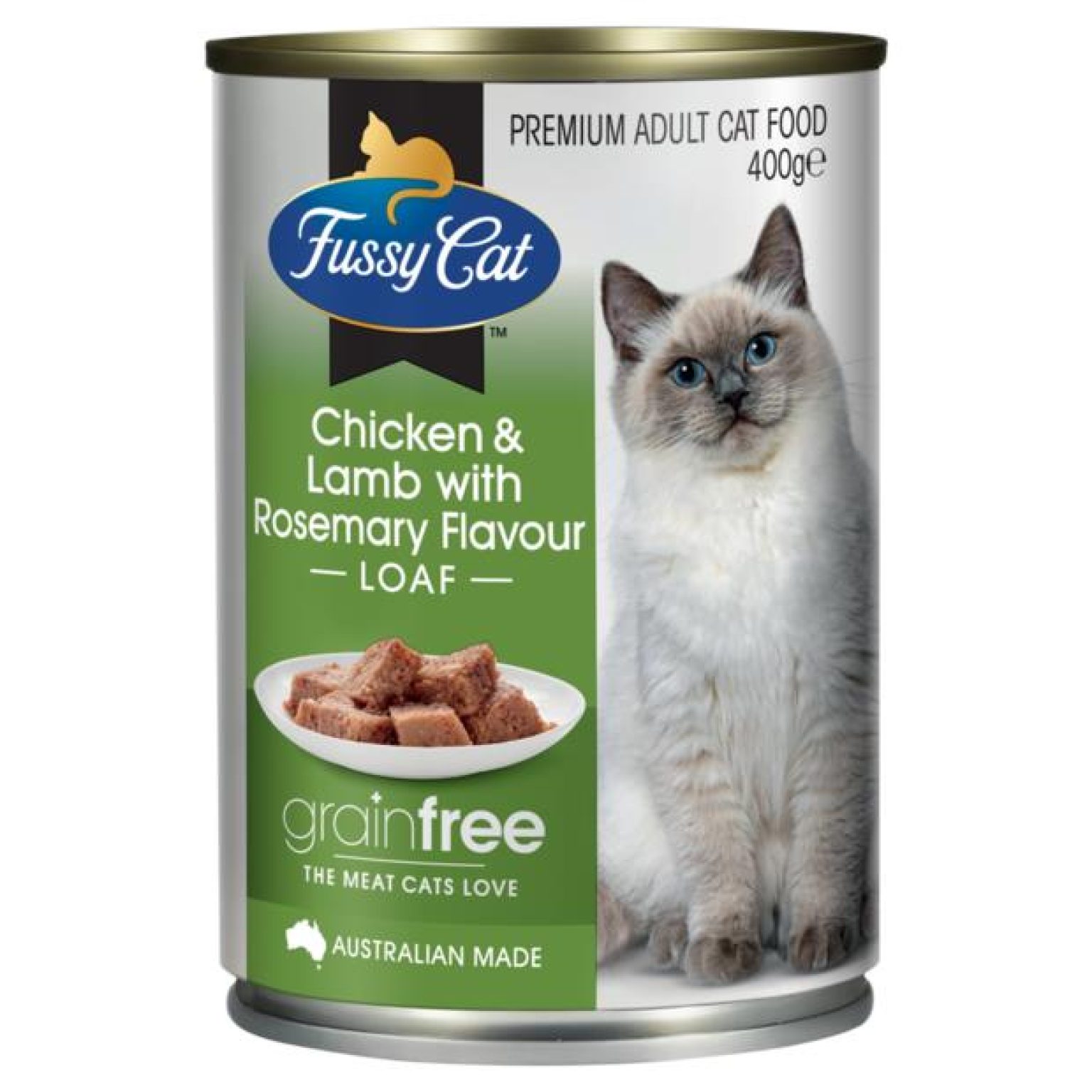 Fussy Cat Grain Free Wet Food Adult Chicken, Lamb And Rosemary Mince Casserole 400g Pet Food