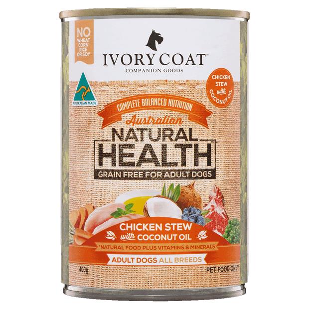Ivory Coat Chicken With Coconut Oil Stew Canned Dog Food 400g Pet