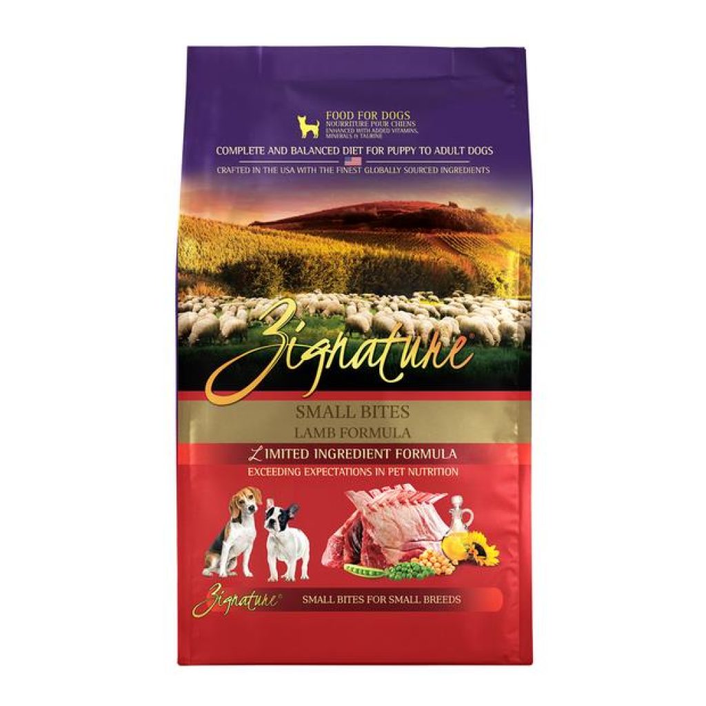 Zignature Grain Free Lamb Small Bites Formula Dry Dog Food 5.66kg Pet