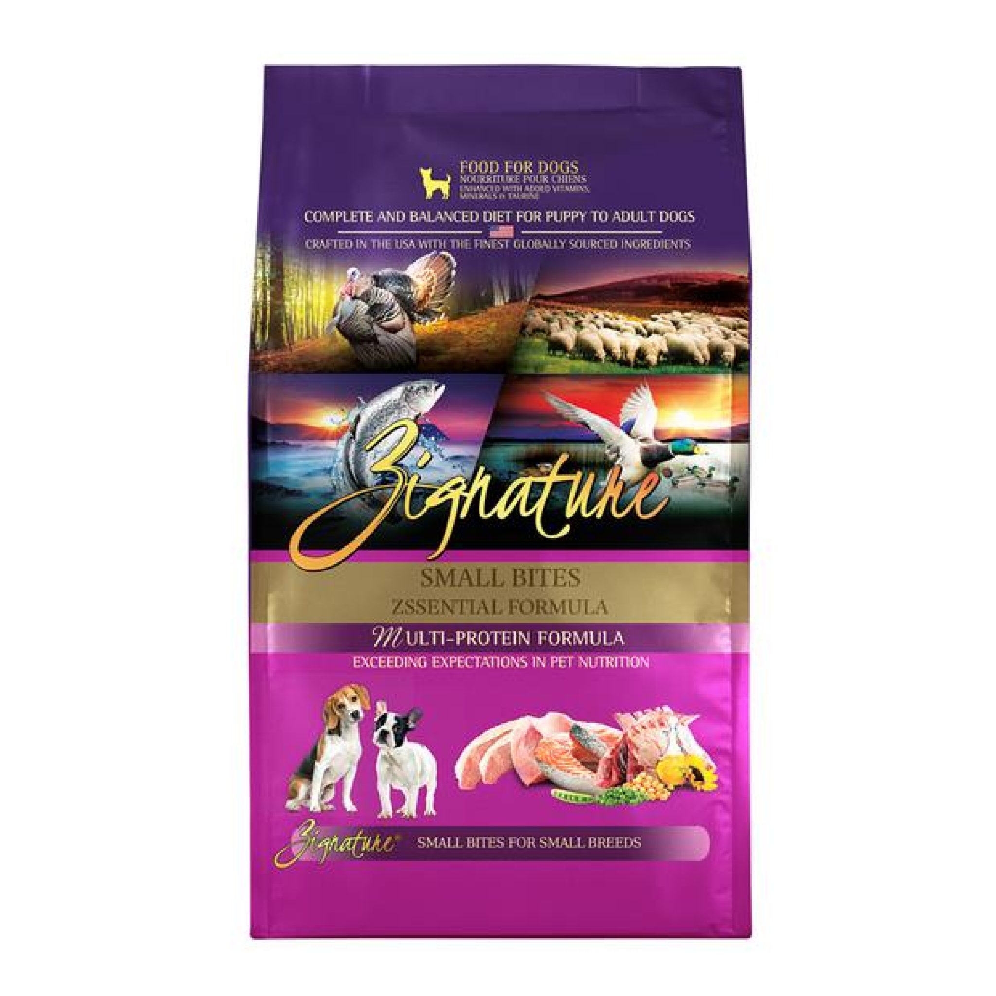 Zignature Grain Free Zssential Small Bites Formula Dry Dog Food 1.8kg