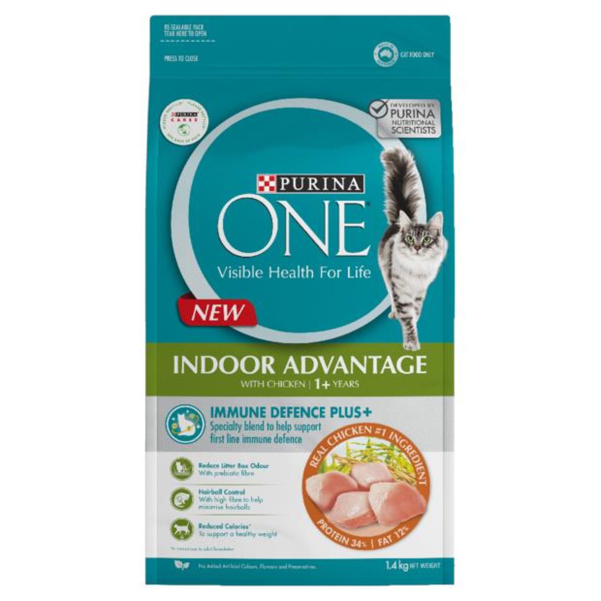 Purina One Adult Indoor Chicken Dry Cat Food 1.4kg Pet Food Reviews