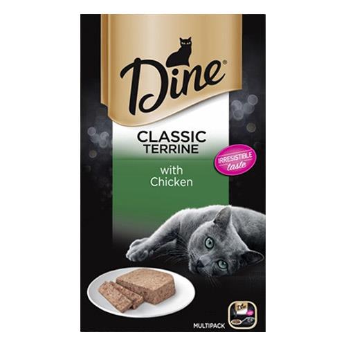 Dine Cat Adult Multipack Classic Terrine Chicken 85g X 7 Cans 6 Pack Pet Food Reviews (Australia)