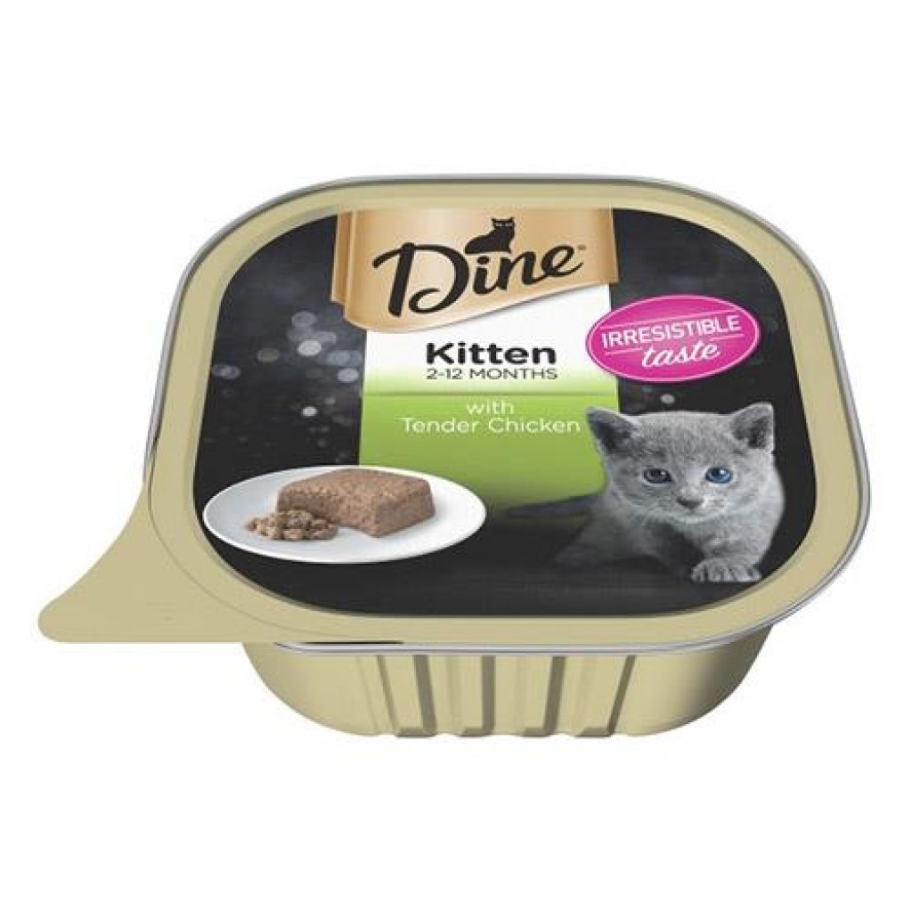 Dine Cat Kitten Steamed Ocean Fish 85g X 14 Cans 1 Pack Pet Food