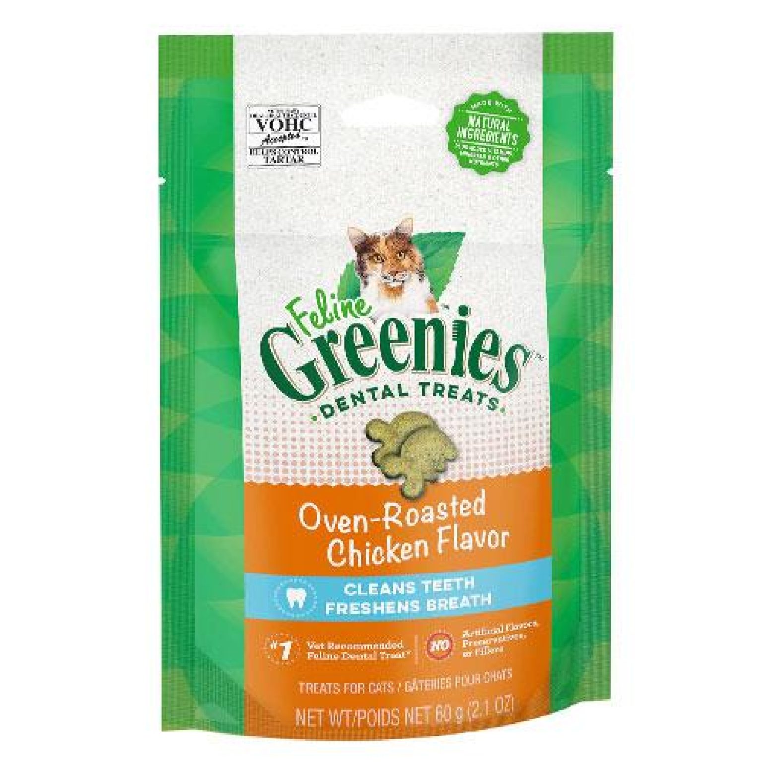 Greenies Feline Roasted Chicken Flavour Dental Treats For Cats 60 Gm 5