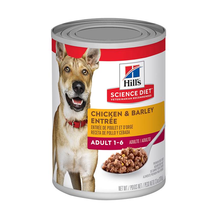 Hill's Science Diet Adult Chicken & Barley Entrée Canned Dog Food 370