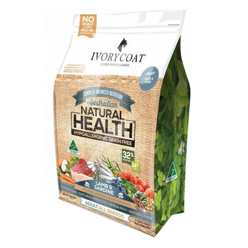 Ivory Coat Grain Free Adult Dog Dry Food Lamb And Sardine 13 Kg Pet