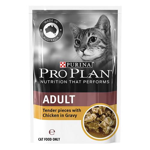 Pro Plan Cat Adult Chicken Pouch 85g X 12 Pouches 1 Pack Pet Food