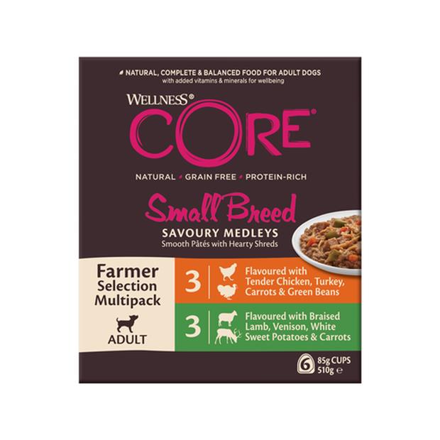 Wellness Core Savoury Medleys Farmers Selection Multipack Wet Dog Food
