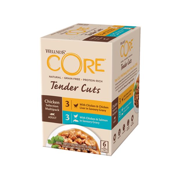 Wellness Core Tender Cuts Chicken Selection Multipack Wet Cat Food 6 X