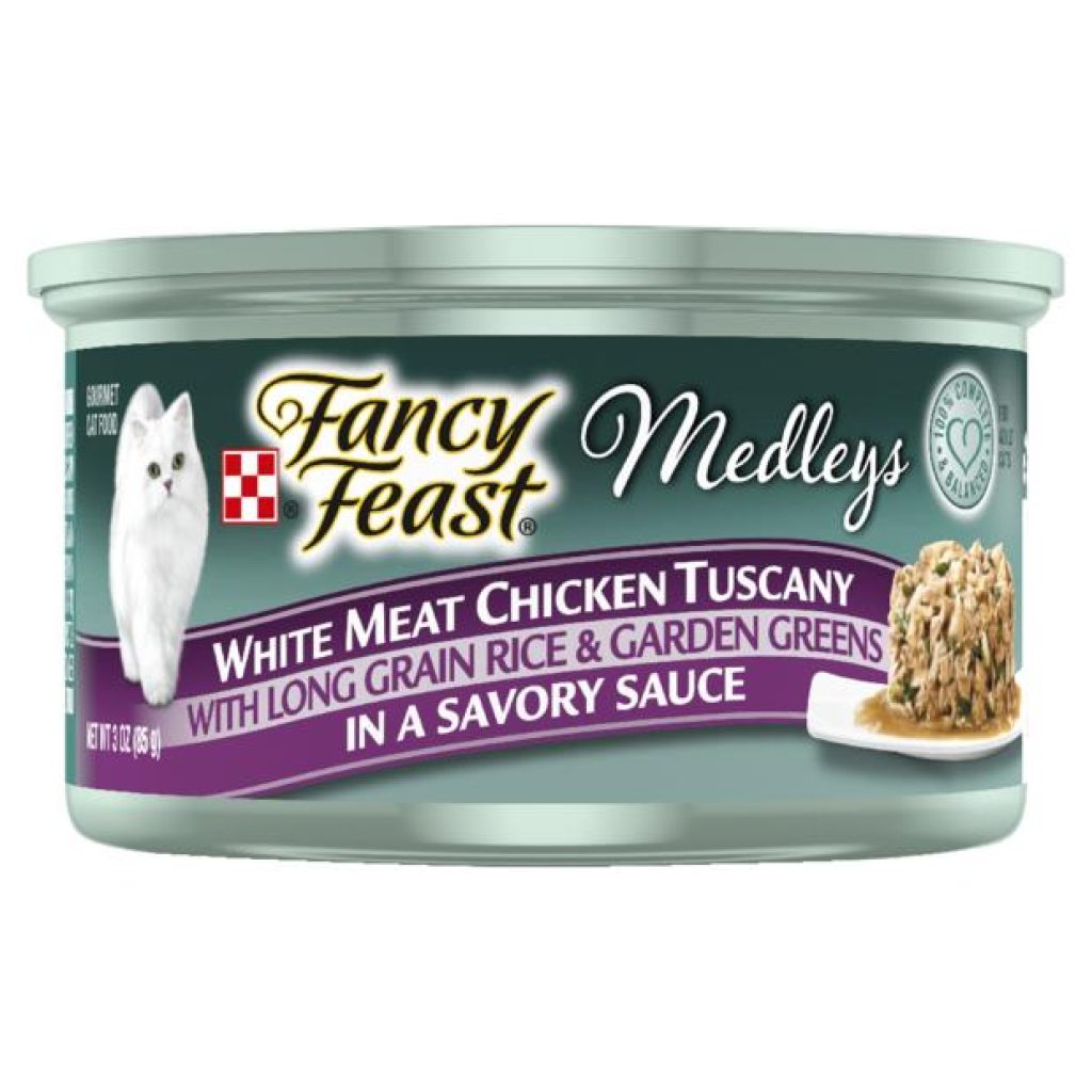 Fancy Feast Medleys White Meat Chicken Tuscany Wet Cat Food 24 X 85g