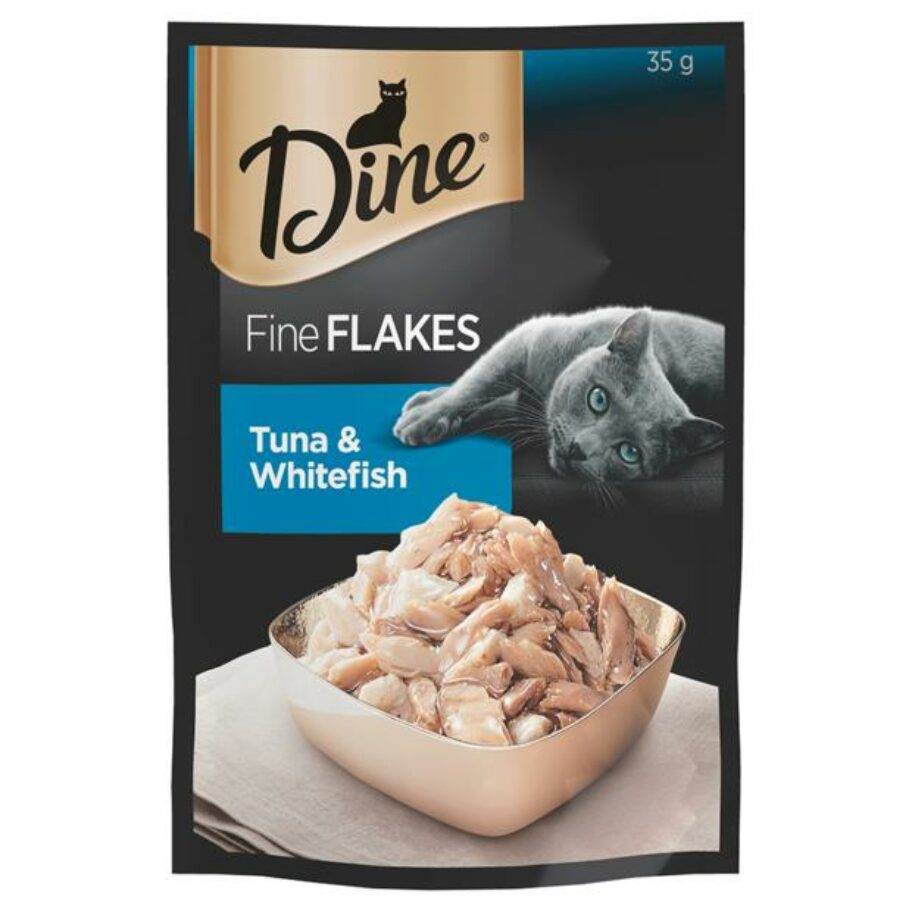 Dine Fine Flakes Tuna And Whitefish Wet Cat Food Pouch 96 X 35g Pet Food Reviews (Australia)
