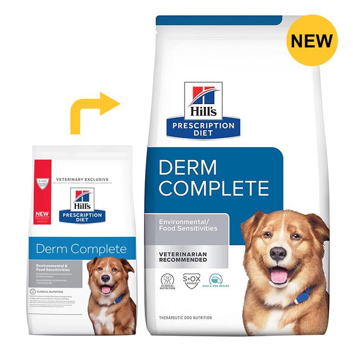 Hill's Prescription Diet Derm Complete Dry Dog Food 2.9 Kg Pet Food